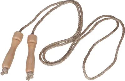 Produktbild von Großhandel GmbH - Ware Outdoor active Springseil natur mit Holzgriff, Länge 250 cm