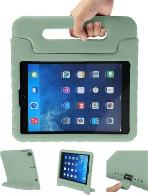 Immagine prodotto di iPad 5 2017 9,7 pollici, iPad 6 2018 9,7 pollici custodia: imoshion Back Cover con maniglia blocco di sicurezza per bambini