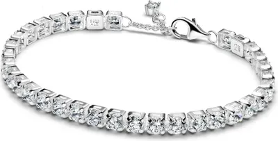 Produktbild von PANDORA Damen Tennisarmband Timeless, Sterlingsilber, Zirkonia