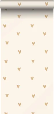 Produktbild von Sanders & Sanders tapeta srdcia béžová a zlatá - 935268 - 0,53 x 10,05 m