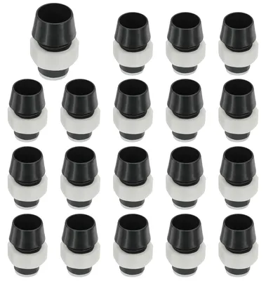 LED-Halter 5 mm, 20 Stück, schwarz, ABS-Kunststoff, mit Befestigungsring