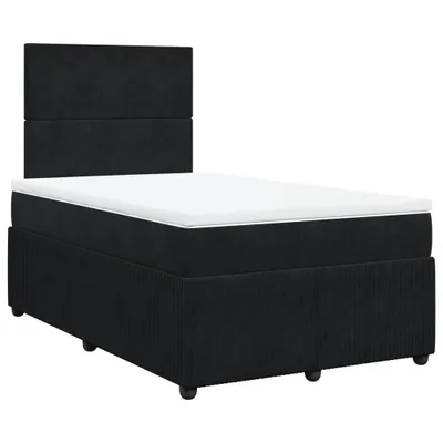 Obrázok produktu pre vidaXL Box spring posteľ s matracom čierna 120x190 cm zamat