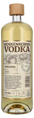 Produktbild von Koskenkorva Vodka SAUNA BARREL 37,5% Vol. 1l