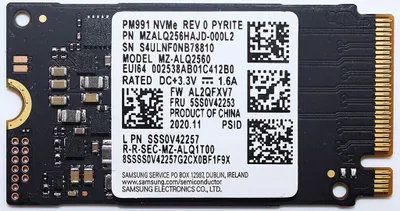 Produktbild von Samsung PM991a 256GB M.2 2242 PCI-E NVMe (PM991a-256)