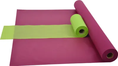 Produktbild von Sensalux Kombi-Set 1 Tischdeckenrolle 1m x 25m beere+Tischläufer 30cm apfelgrün