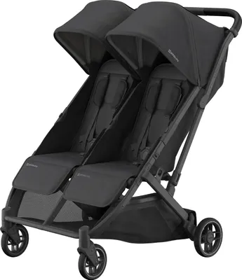 Produktbild von UPPAbaby Buggy - MINU Duo - Jake Carbon Rahmen Mit Schwarzem Leder |  Zwillingsbuggy