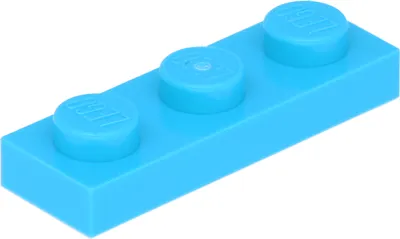 Produktbild von Lego® 1x3 Platte 3623 - 10 Stück Mittleres Azurblau