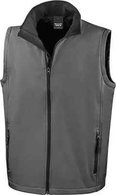 Produktbild von Result Core R232M | Herren Soft Shell Bodywarmer / Wasserabweisend, atmungsaktiv - Farbe: Charcoal/Black - Größe: 4XL