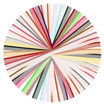 Buchbinderset 24-teilig, 30x1,3 cm, Baumwolle, 24 Farben