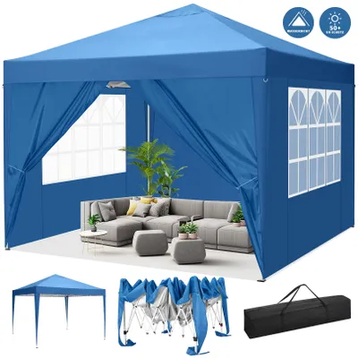 Produktbild von Składany pawilon 3x3m Pop Up Pawilon składany z 4 ścianami bocznymi, wodoodporny, ochrona UV 50+ namiot ogrodowy namiot imprezowy, pawilon ogrodowy na przyjęcie w ogrodzie