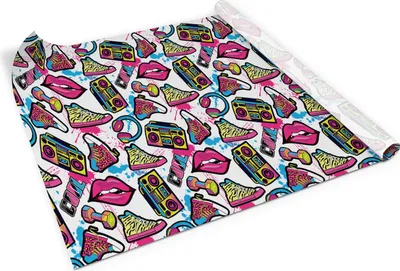 Produktbild von Oldschool-stil– Möbelfolie selbstklebend – PVC Klebefolie für Möbel – Küche – Schränke – Möbelrenovierungsfolie – Möbeldekorfolie – 100x50 cm