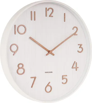 Image de Karlsson Karlsson - Pure - Horloge murale - Tilleul - Diamètre 60 cm - Blanc