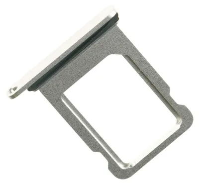 Produktbild von iPhone 13 mini Sim Karten Halter Tray Fach, weiß / silber
