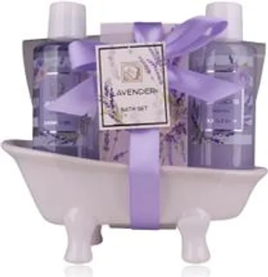 Produktbild von Accentra Badeset LAVENDEL in Keramikbadewanne