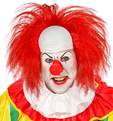 Produktbild von Perücke "Clownglatze mit roten Haaren" | Rot Farbe: Rot