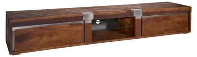 Immagine prodotto di MASSIVMOEBEL24 | mobile TV in legno di Mango 240x48x39 marrone laccato AMSTERDAM #04