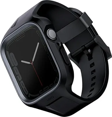 Immagine prodotto di Uniq Pasek Monos 2In1 Apple Watch Strap+ Case Series 4/5/6/7/8/9/Se/Se2 44/45Mm. Nero notte