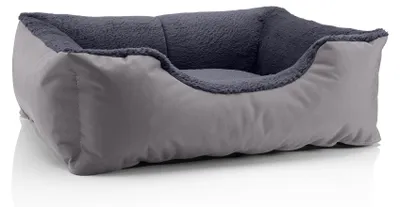 Obrázok produktu pre Pelech pre psa TEDDY, pohovka pre psa,(M) cca 70x55x18cm,ROCK-FLOW (sivá/sivá)