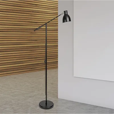 Zdjęcie produktu dla MAUL lampa podłogowa MAULfinja E27 bez żarówki Podstawa 138 cm czarny