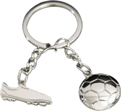 Produktbild von Schlüsselanhänger, kreative Fußball-Form, Legierung, Fußballschuhe, Schlüsselanhänger für Handtaschen