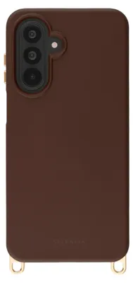 Productafbeelding van Selencia Rivièra MagSafe Backcover met afneembare haakjes voor de Samsung Galaxy A18 / A17 / A16 / A26 - Choco Brown
