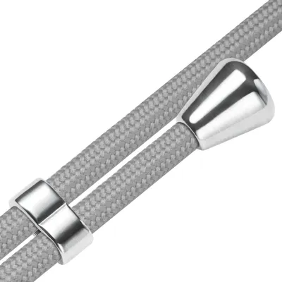 Produktbild von Handykette Backcover-Schutzhülle mit Band (Metall silberfarben) für Sony Xperia 1 V (6.5'') - silbergrau