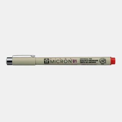 Produktbild von SAKURA Pigma Micron Fineliner ROT - 01 0,25 mm
