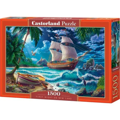 Immagine prodotto di Puzzle 1500 pezzi Prima notte su nuova terra 152070 Castorland