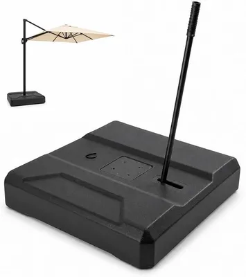 Imagen del producto de Soporte para sombrillas con ruedas, con capacidad para contener hasta 160 kg