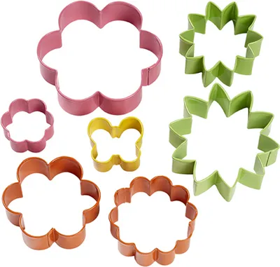 Produktbild von Wilton Cookie Cutter Set Mini Garden Set 7 tlg.