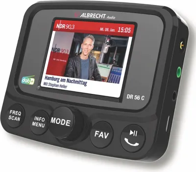 Produktbild von Albrecht DR 56C DAB+ Autoradio-Tuner mit Farbdisplay