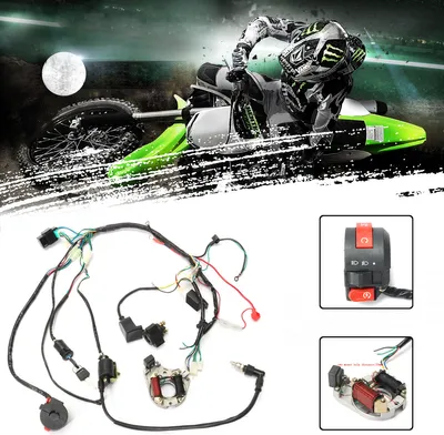 Obrázok produktu pre Kompletný elektrický zväzok usmerňovač CDI kit pre 70CC 90CC 110CC ATV Quad