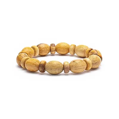 Obrázok produktu pre Palo Santo elastický náramok oválny a donut elastický - ±1 cm sada 2 ks
