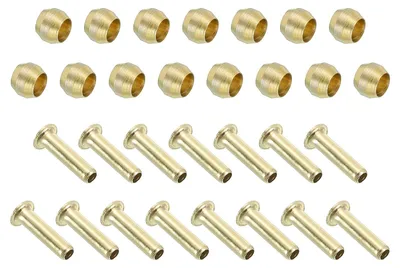 Rohr-Kompressionssortiment 15-tlg., Messing, 4 mm