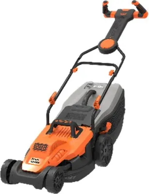 Immagine prodotto di Tosaerba elettrico Black + Decker, 1600 W, 38 cm, impugnatura EasySteer, sacco di raccolta da 45 l - BEMW471ES-QS