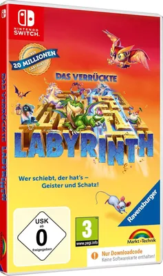 Produktbild von Das verrückte Labyrinth - Familien Spieleklassiker für 1-4 Spieler für Nintendo Switch