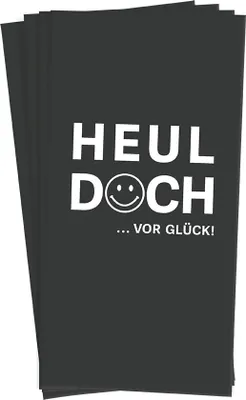 Produktbild von Taschentücher Papiertaschentücher "Heul doch" Mitbringsel Geburtstag, Lustig, Geschenk
