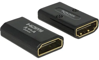 Image de DELOCK HDMI Adapter A -> A Bu/Bu 4K Metallgehäuse