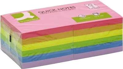 Obrázek produktu pro Bloček Q-Connect 76 x 76 mm,neon/pastel, 12ks