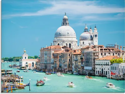 Produktbild von ARTland Glasbild Venedig Größe: 80x60 cm
