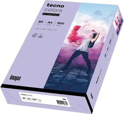 Immagine prodotto di tecno Multifunktionspapier colori A4 80 g/qm viola 500 Blatt