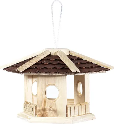 Produktbild von Erdtmanns Vogelhaus Schindeldach zum Aufhängen
