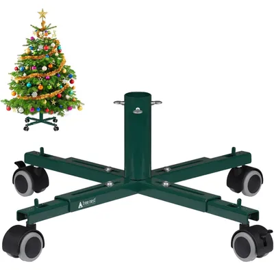Obrázok produktu pre Stojan na vianočný stromček s kolieskami pre umelý stromček 250 cm zelený - Tree Nest
