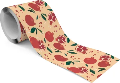 Immagine prodotto di Muralo autoadesivo bordo carta da parati GRANATAPFEL frutta frutta foglie decorazione murale
