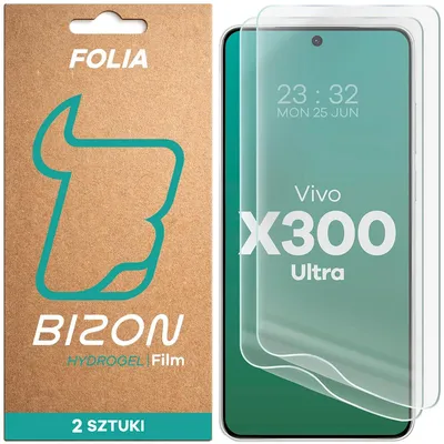 Produktbild von 2x Hydrogel Folie für den Bildschirm für Vivo X300 Ultra, Bizon Film Hydrogel Front Duo