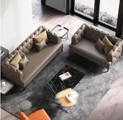 Produktbild von Sofagarnitur 3+2 Sitzer Set Design Sofas Polster Couchen Leder Relax Garnituren