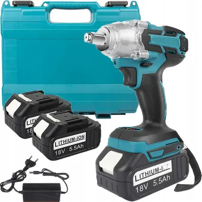 Obrázok produktu pre Akumulátorový rázový skrutkovač 18V, bezuhlíkový motor, 650 Nm, 1/2", sada 2 batérií, LED osvetlenie