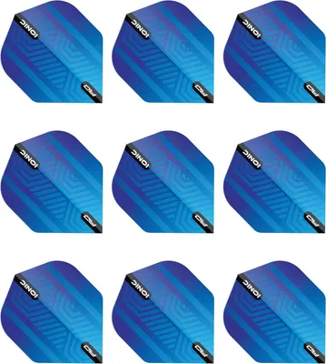 Produktbild von Red Dragon Hardcore Ionic Flights für Darts 3 Sets Blau
