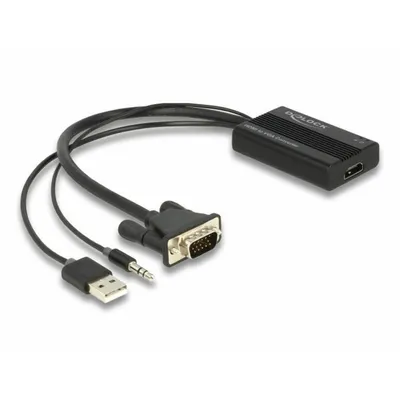 Produktbild von Delock HDMI zu VGA Adapter mit Audio 25 cm