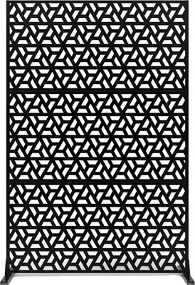 Produktbild von Privatsphäre Bildschirm, Metallkonstruktion, modernes Design, Schwarz F